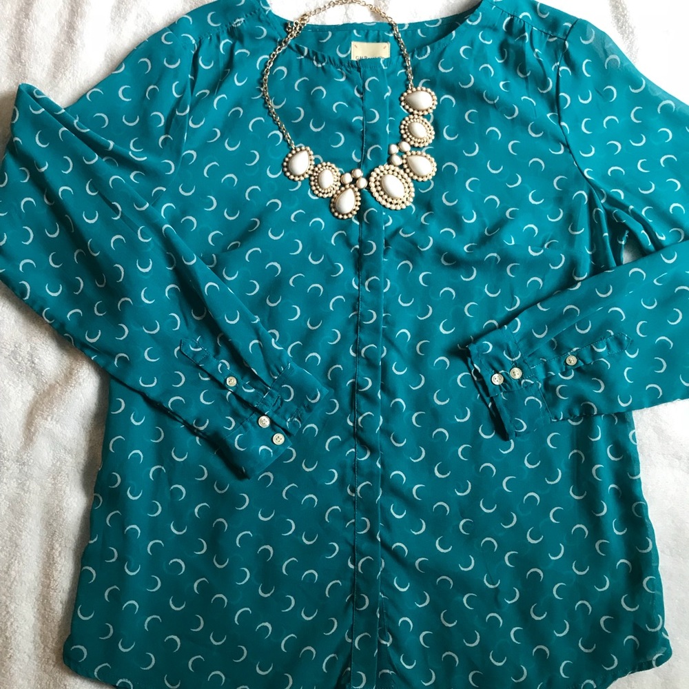 Bass long sleeve blouse